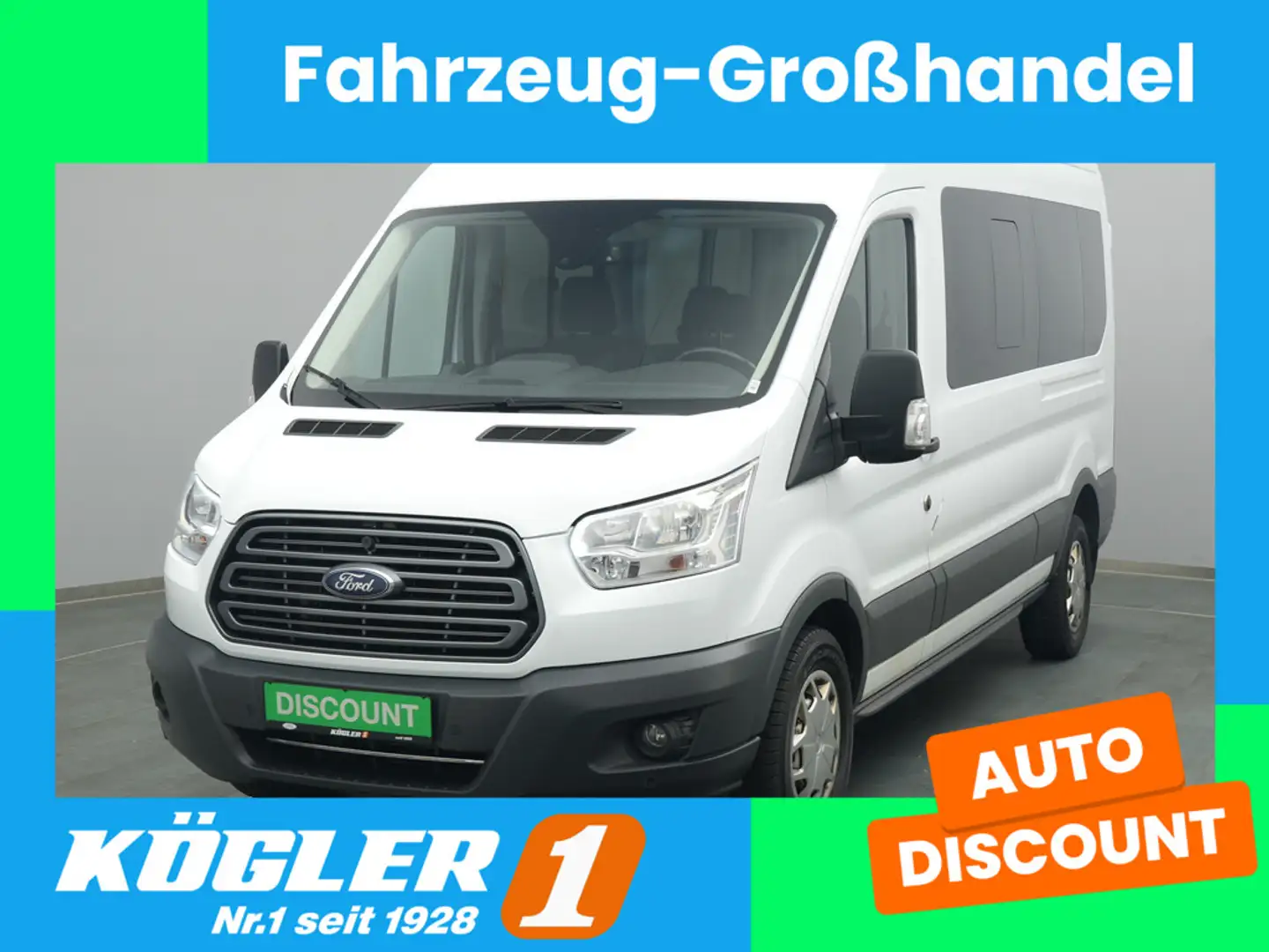 Ford Transit Kombi 350 L3 Trend 130PS Blanc - 1