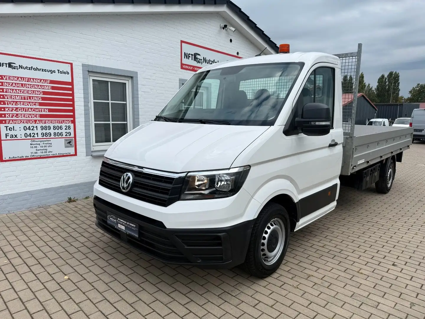 Volkswagen Crafter Pritsche L4/AHK/KLIMA/1HAND/TÜVNEU/42TKm Weiß - 1
