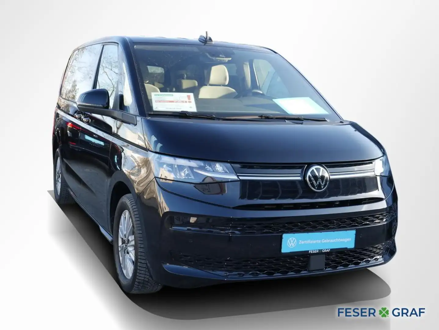 Volkswagen T7 Multivan 2.0 TDI Life 7Si ACC AHK Navi Sitzh. Noir - 2