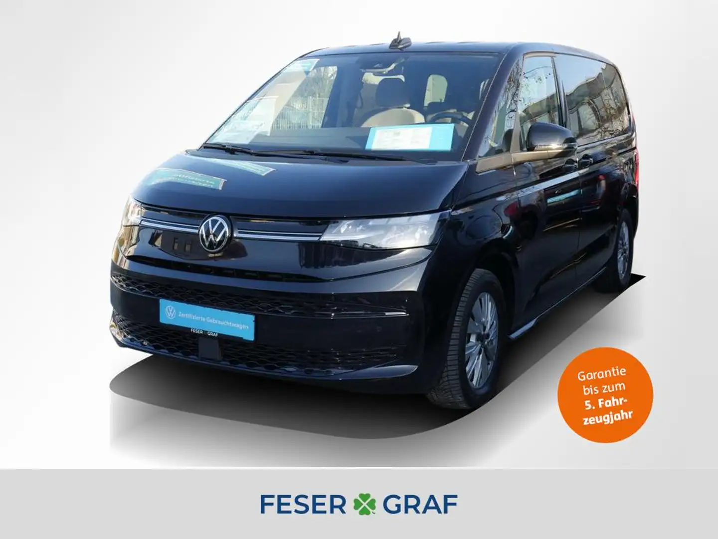 Volkswagen T7 Multivan 2.0 TDI Life 7Si ACC AHK Navi Sitzh. Noir - 1