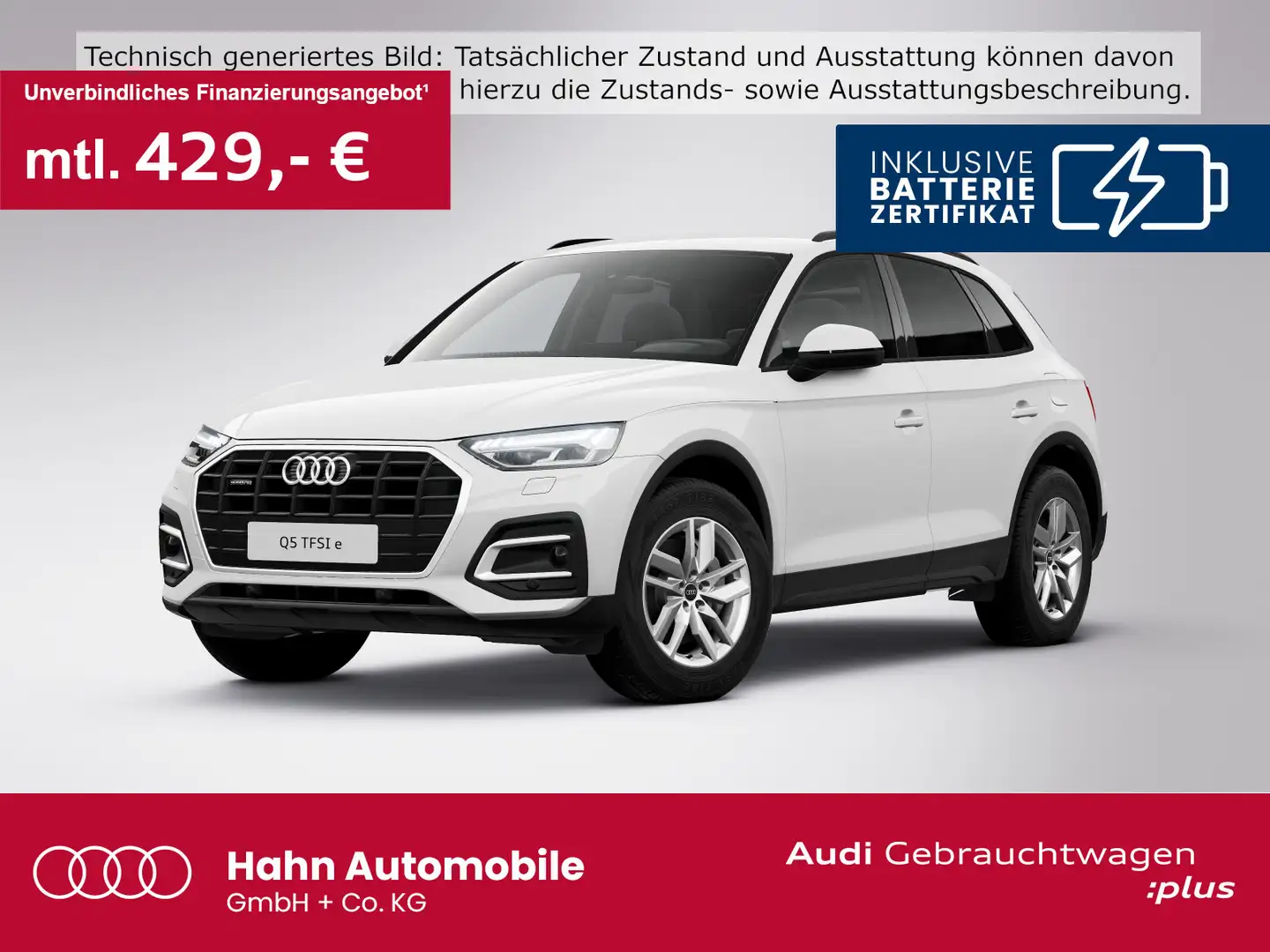 Audi Q5 50TFSIe quattro S-tronic S-line Matrix Navi Weiß - 1