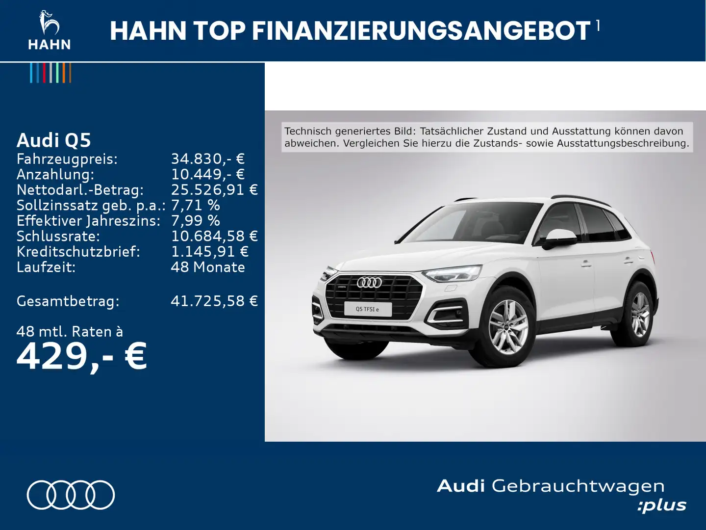 Audi Q5 50TFSIe quattro S-tronic S-line Matrix Navi Weiß - 2