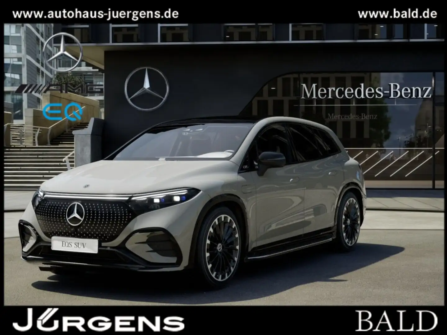 Mercedes-Benz EQS SUV EQS 580 4M SUV AMG-Sport/Pano/AHK/Sitzklima/AIRM Grau - 1