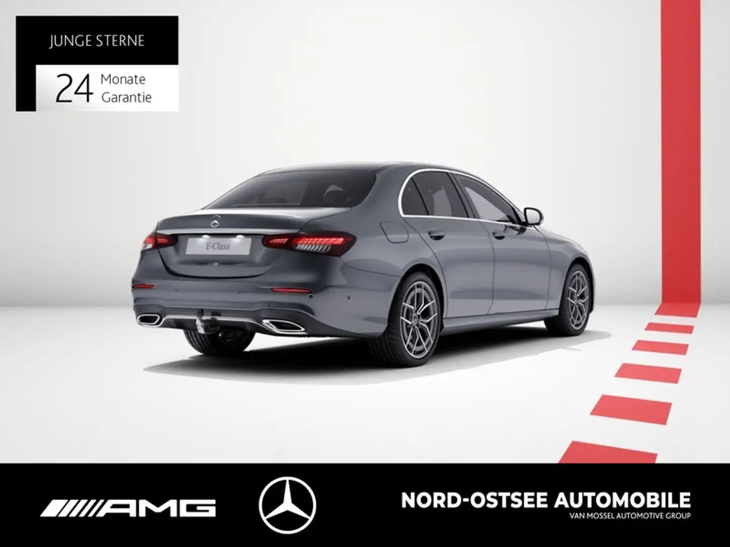 Mercedes-Benz E 400 d 4M AMG 360° KAMERA AHK PANO DISTRO LED Grau - 2