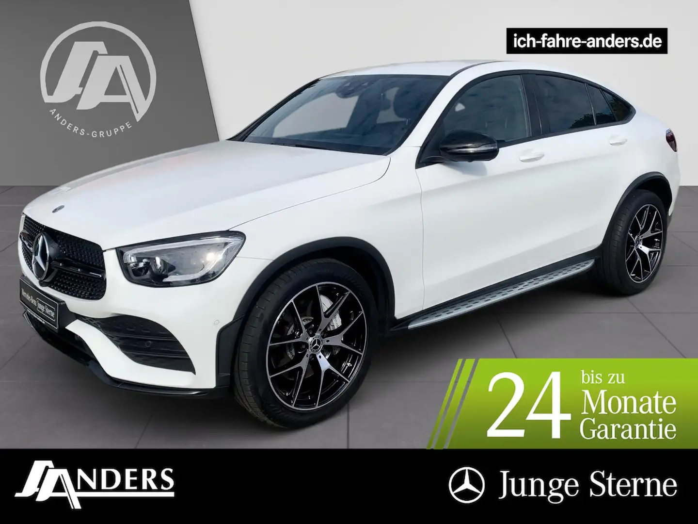 Mercedes-Benz GLC 200 4M Coupé AMG+MBUX+Distr+Burm+digCock+AIR Weiß - 1