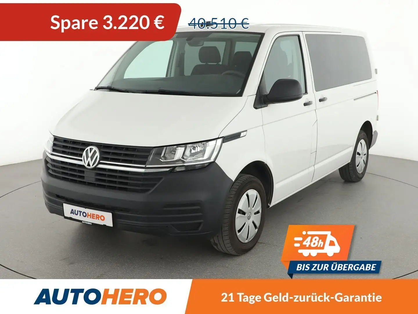 Volkswagen T6 Kombi 2.0 TDI FWD Aut.*CAM*AHK*PDC*KLIMA* Bílá - 1