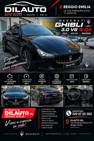 Maserati Ghibli 3.0 V6  S Q4 410cv  BELLISSIMA