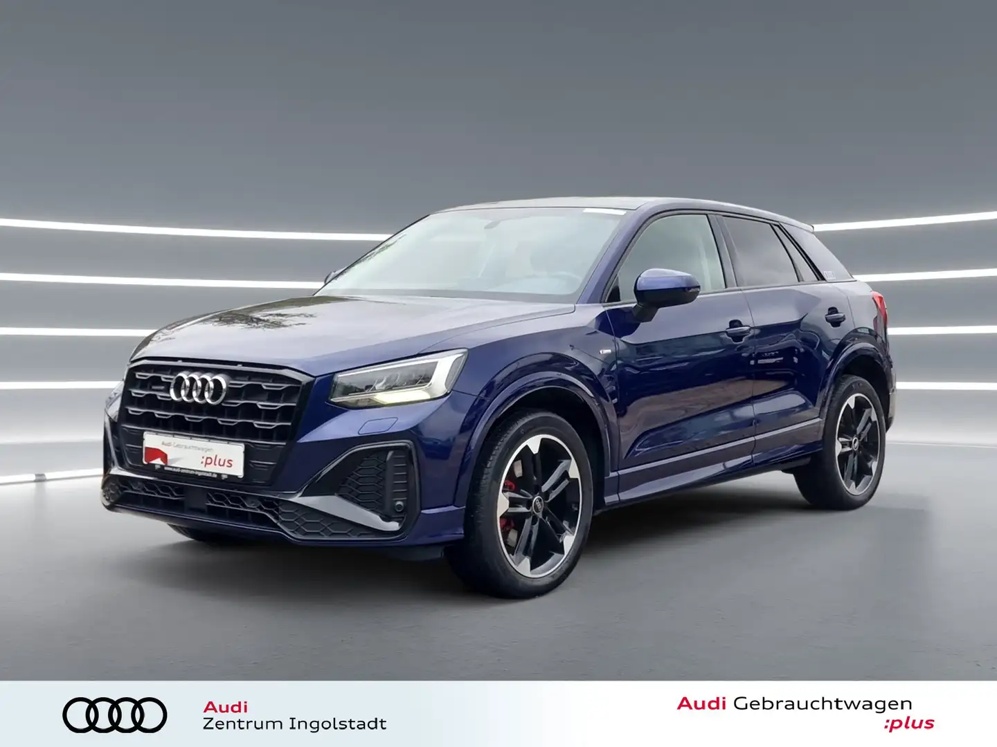 Audi Q2 35 TDI qu S line PANO AHK Optik-schw. Kamera Blau - 1