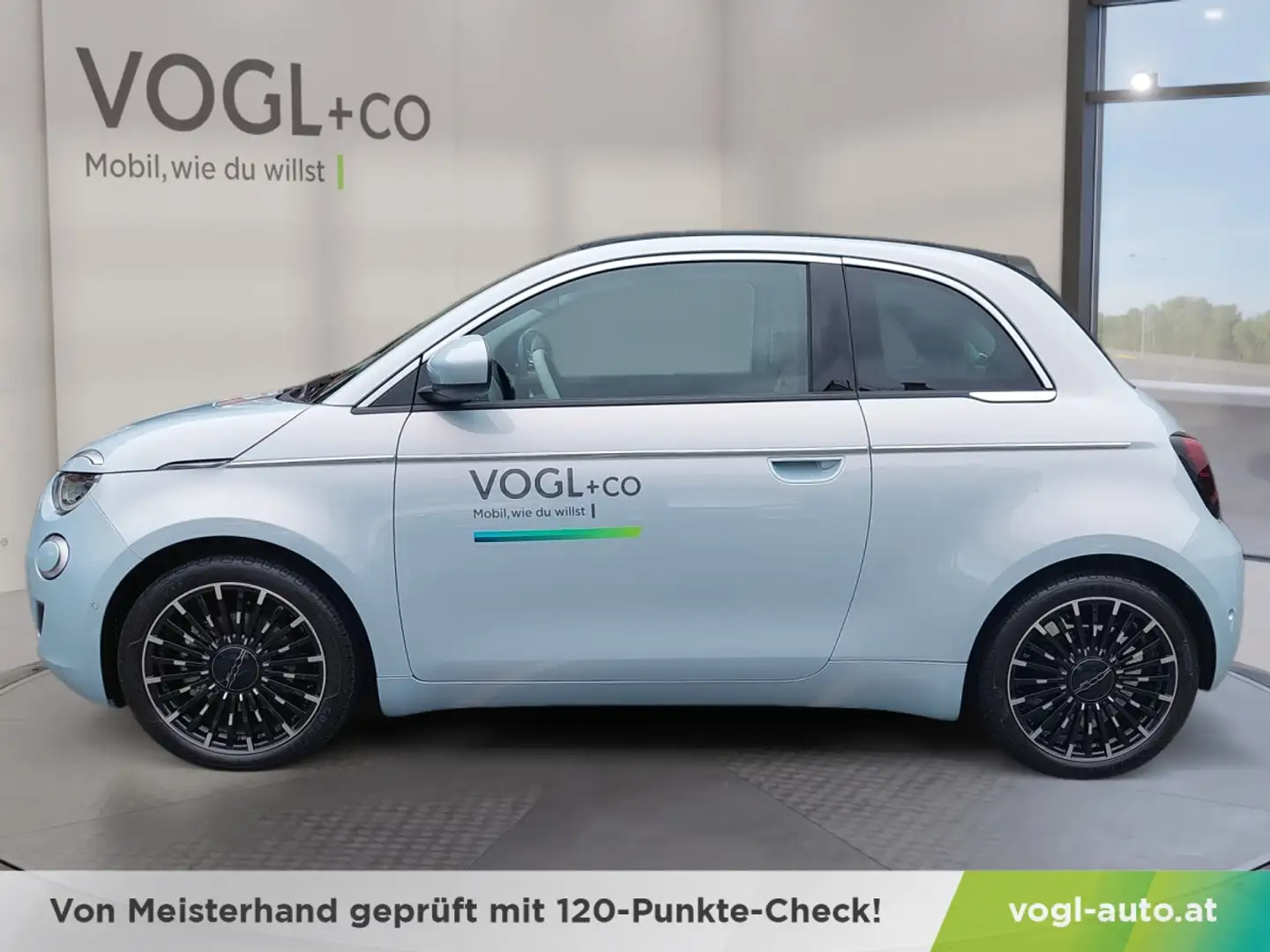 Fiat 500e Cabrio La Prima Blau - 2