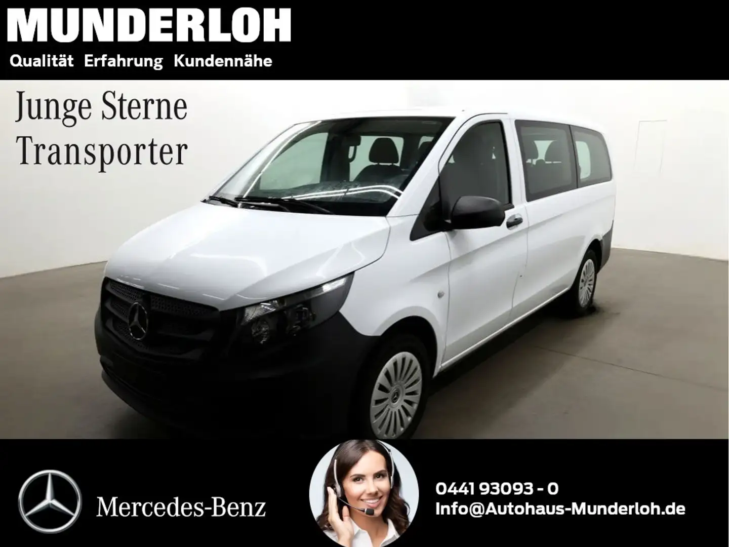 Mercedes-Benz Vito 114 CDI Tourer PRO Lang AUTOMATIK+TEMPOMAT Weiß - 2