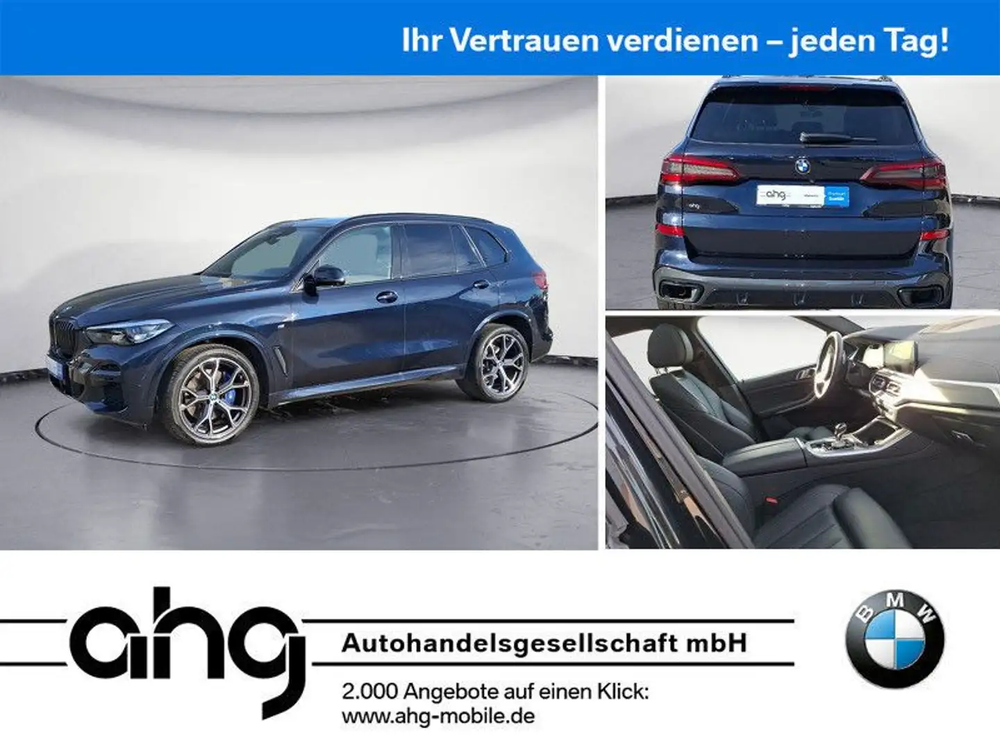 BMW X5 xDrive30d M Sportpaket Panorama AHK Leder Hif Schwarz - 1