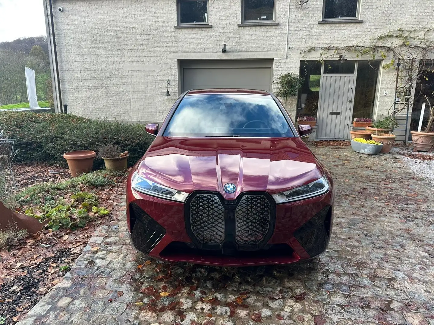 BMW iX iX xDrive40 Czerwony - 2