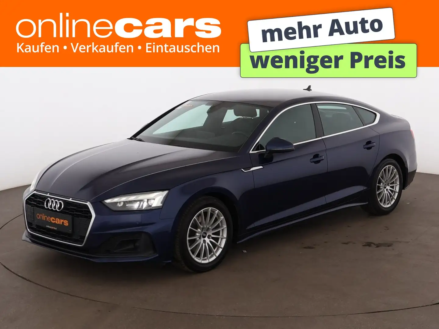 Audi A5 Sportback 35 TDI S-Line Aut MATRIX LEDER NAVI Blau - 1