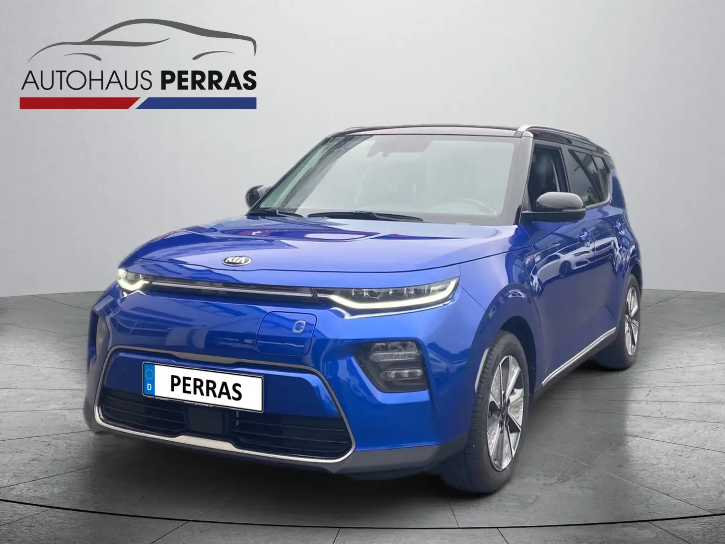 Kia Soul EV 64kWh Vision 3Ph 100% SOH Batterie ACC Navi FLA Bleu - 2