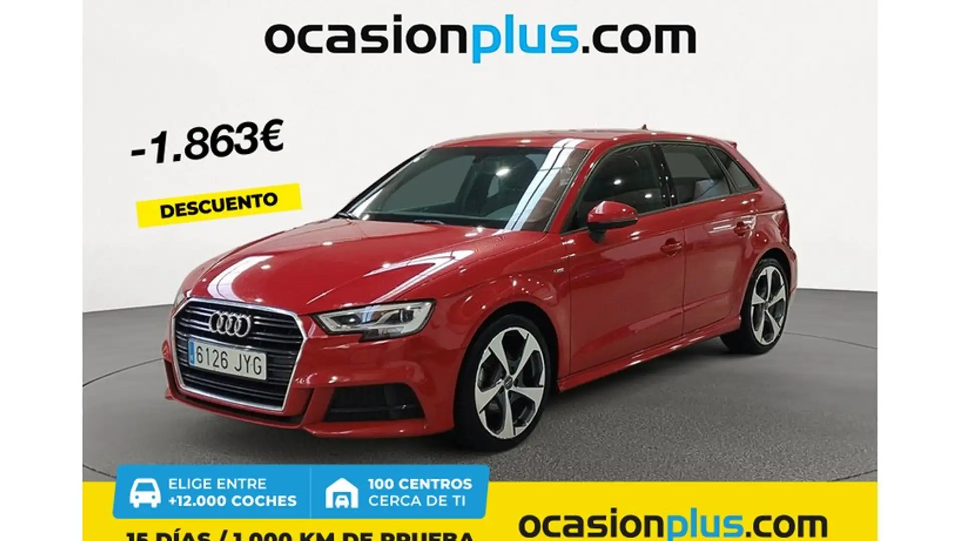 Audi A3 Sportback 1.6TDI S Line Edition 81kW Rojo - 1