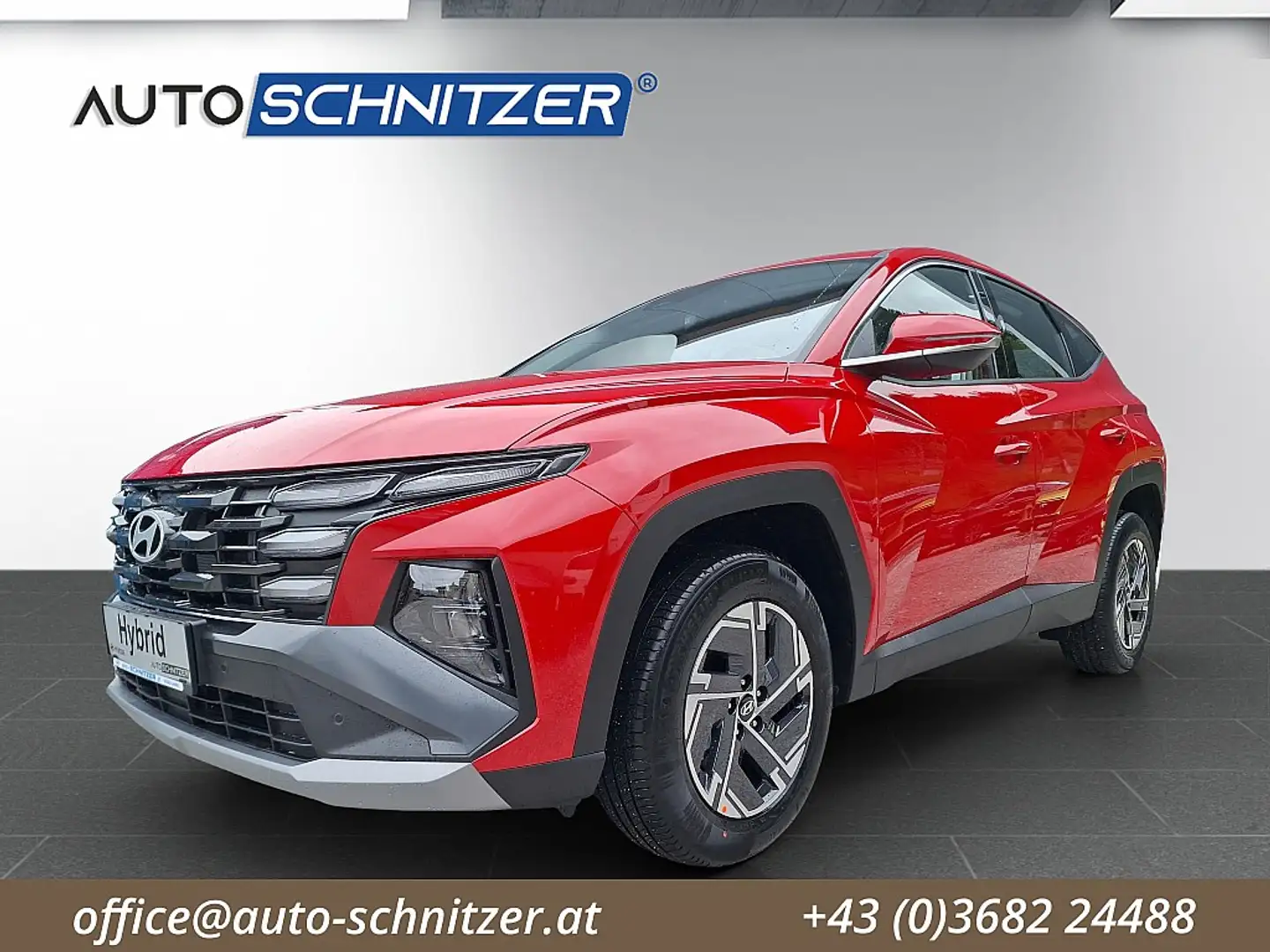 Hyundai TUCSON Tucson 1,6 T-GDI HEV 2WD Smart Line Aut. P3 Rouge - 1