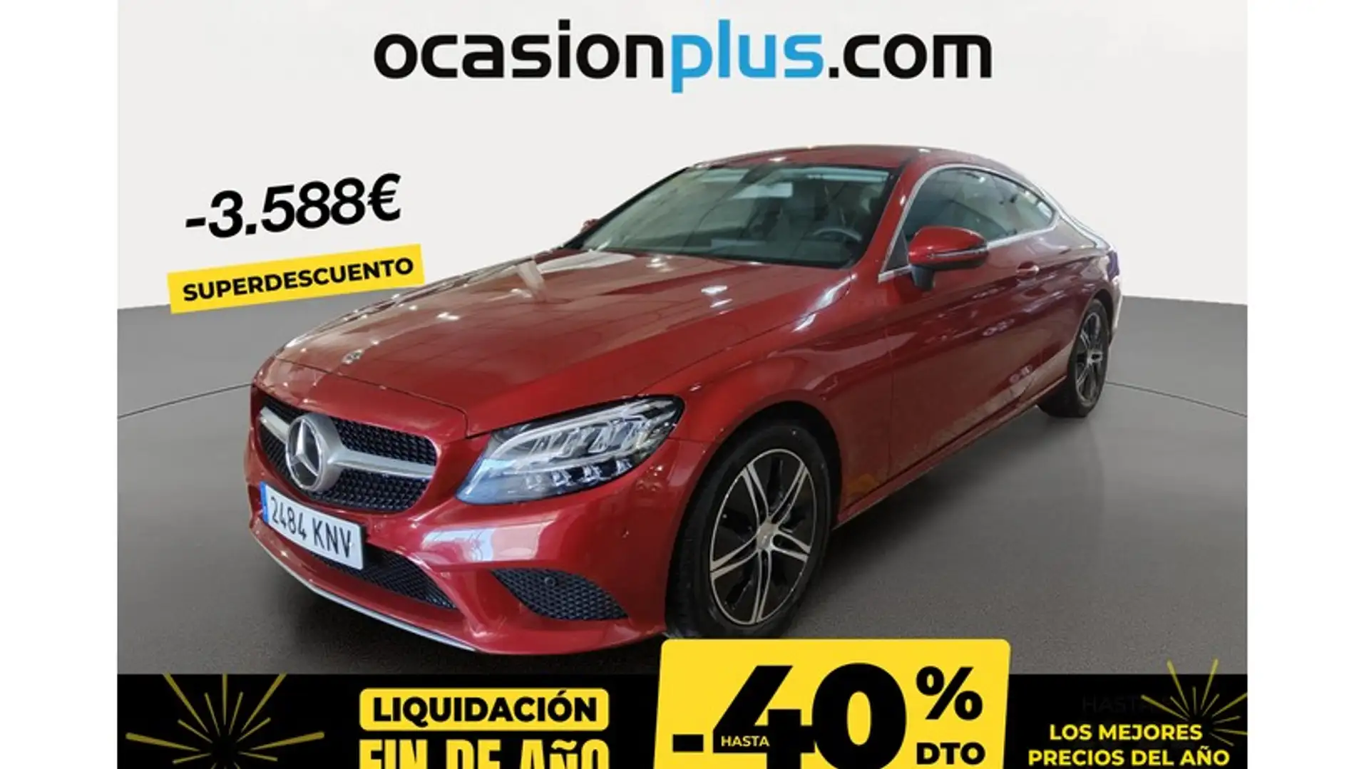 Mercedes-Benz C 200 Coupé 9G-Tronic Rouge - 1