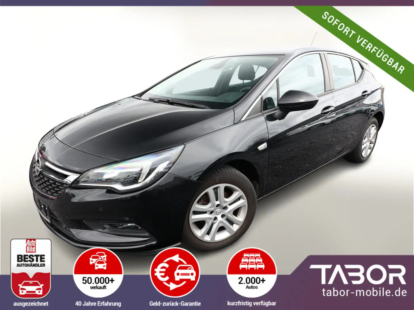 Opel Astra K 1.4 Turbo 150 Aut. Edition PDC SHZ KeyL Schwarz - 1