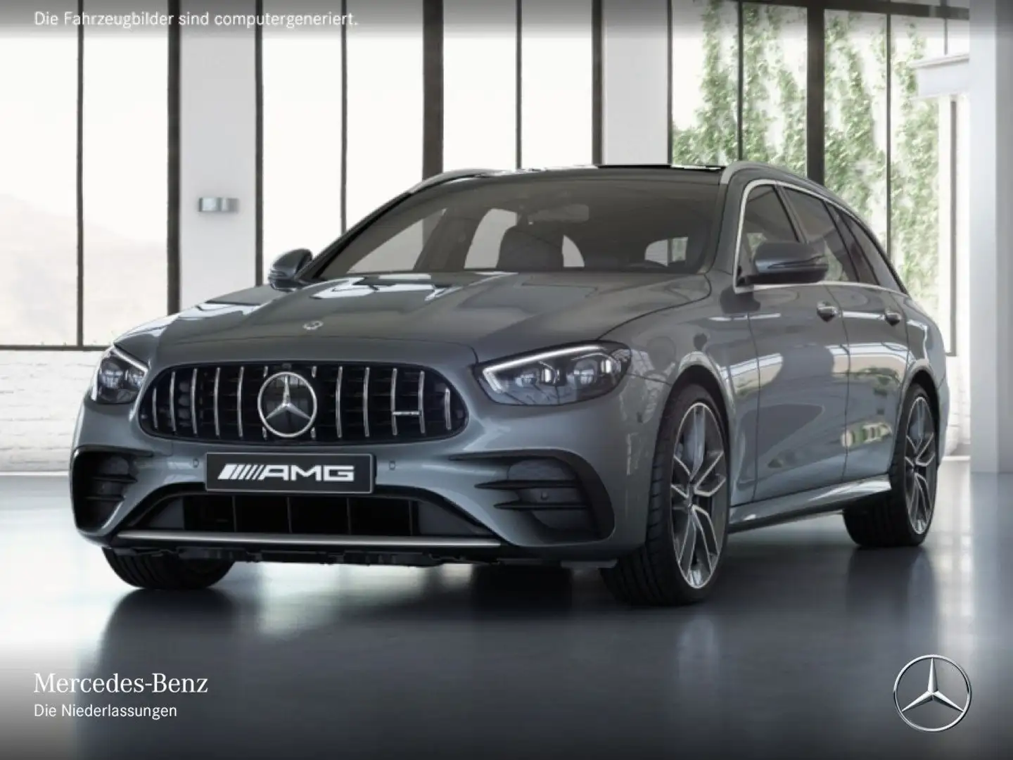 Mercedes-Benz E 53 AMG E 53 4M T-Modell AMG+PANO+AHK+MULTIBEAM+STHZG+20" Grau - 2