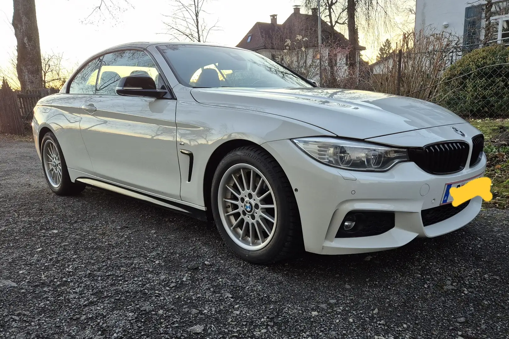 BMW 420 420d Cabrio M-Paket Weiß - 1