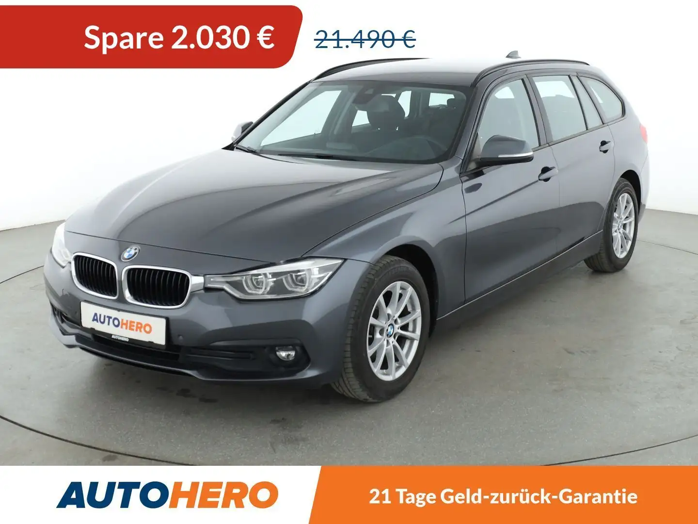 BMW 318 318d Advantage Aut.*NAVI*LED*HUD*TEMPO*PDC* Grau - 1