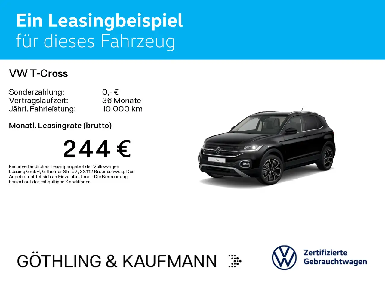 Volkswagen T-Cross Style 1.0 TSI DSG*NAVI*KAM*PDC*LED*SHZ*A 2