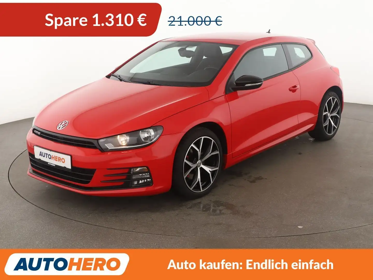Volkswagen Scirocco 2.0 TSI GTS BlueMotion Aut.*TEMPO*PDC* Red - 1
