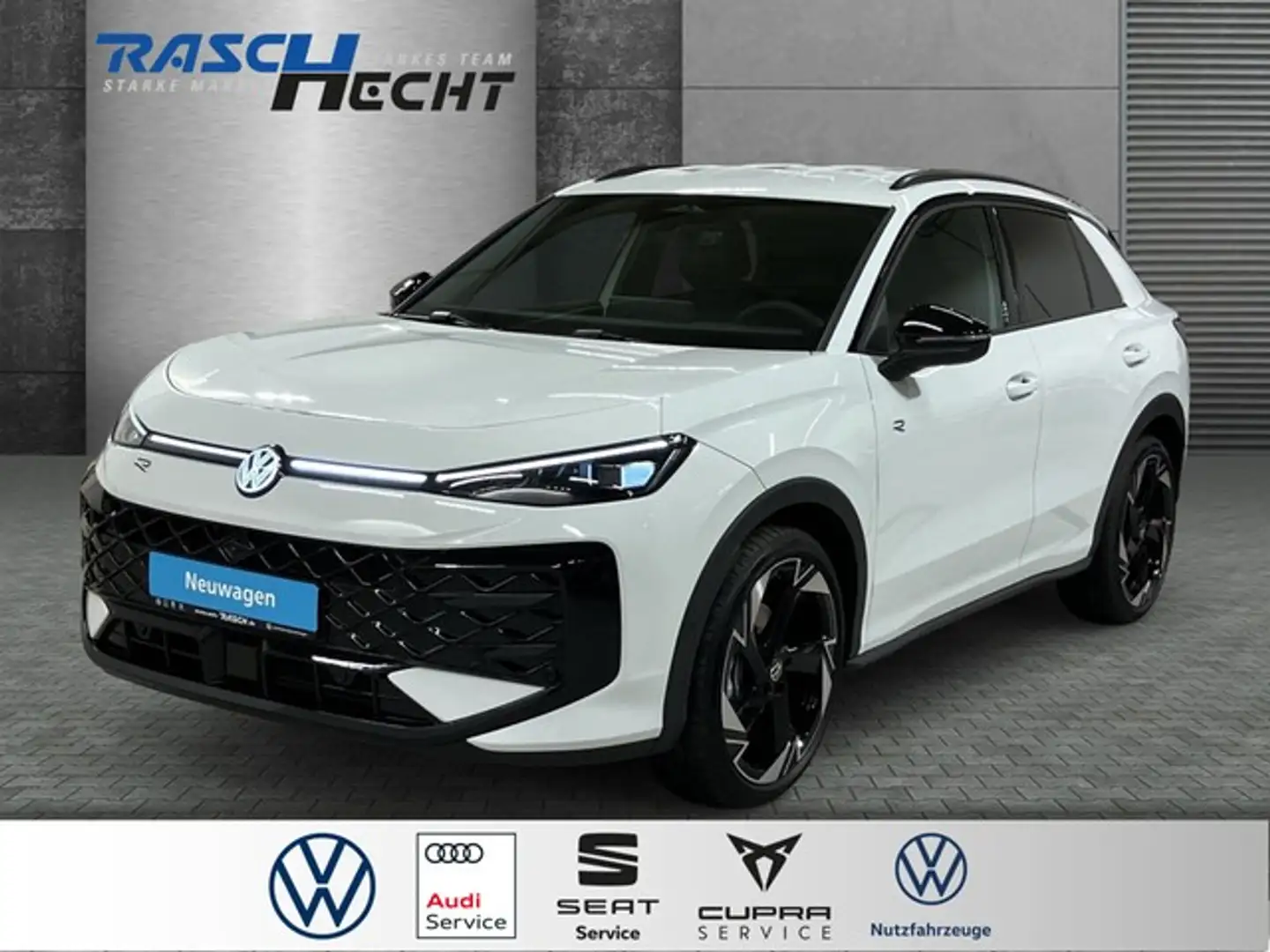 Volkswagen T-Roc R-Line Black Style 1.5 eTSI DSG*LED*NAVI* Wit - 1