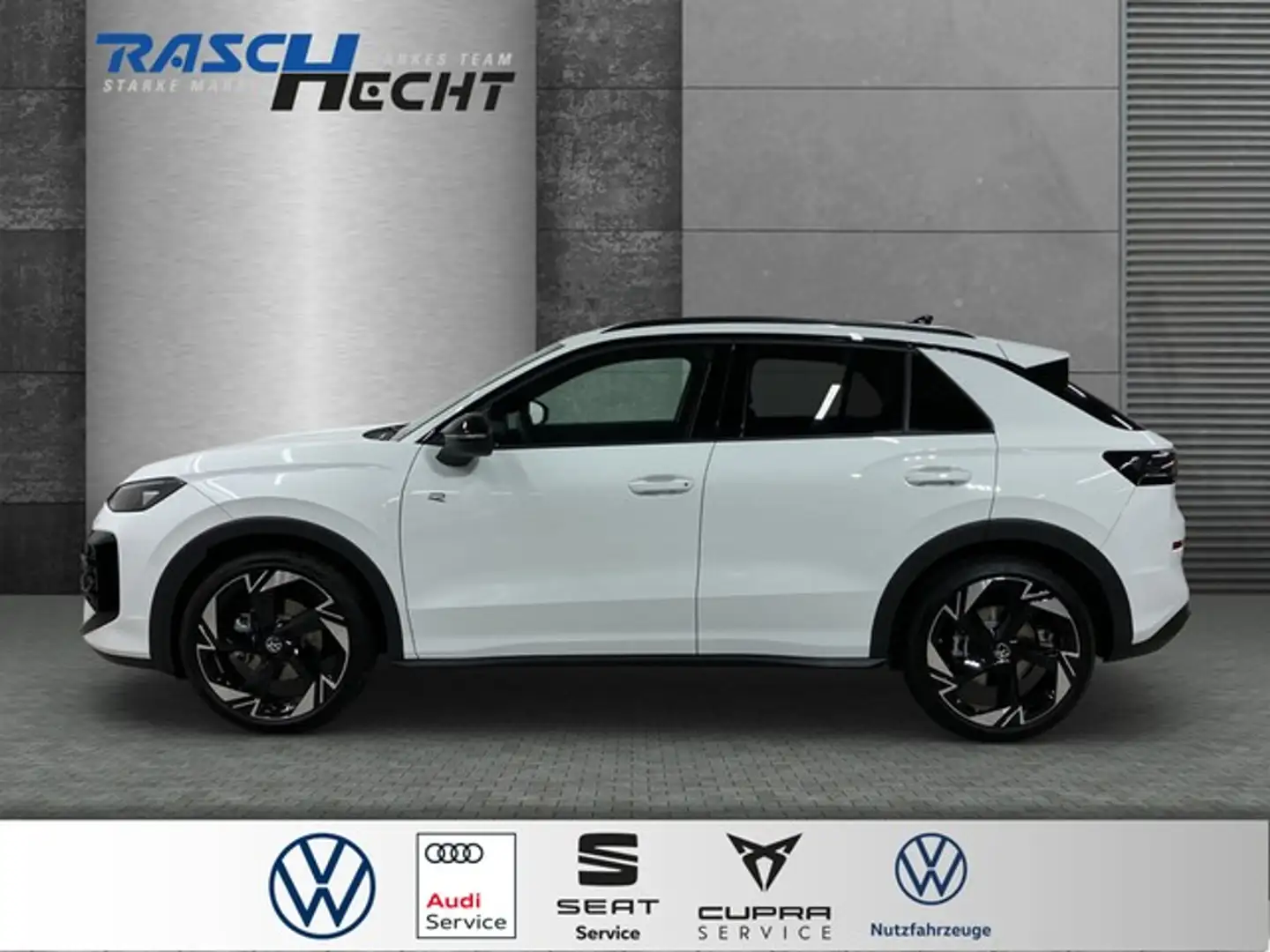 Volkswagen T-Roc R-Line Black Style 1.5 eTSI DSG*LED*NAVI* Wit - 2