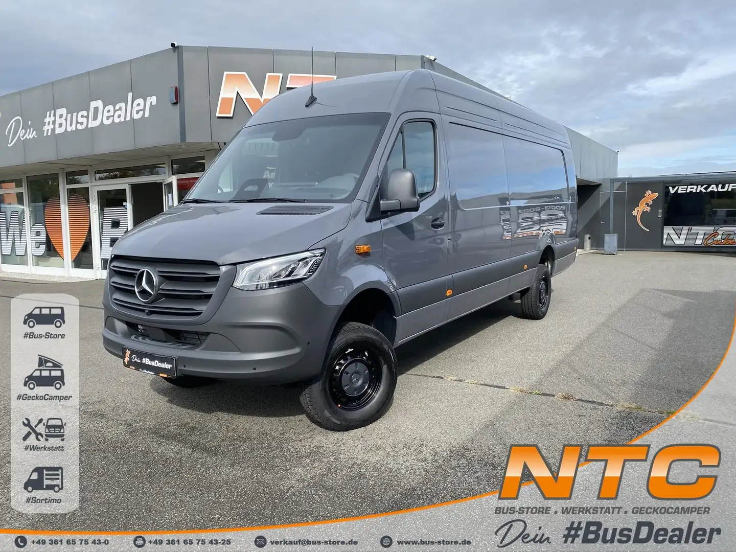 Mercedes-Benz Sprinter 319/419 CDI 4x4 L4H2*EXTRA-LANG+Hoch* Grau - 1