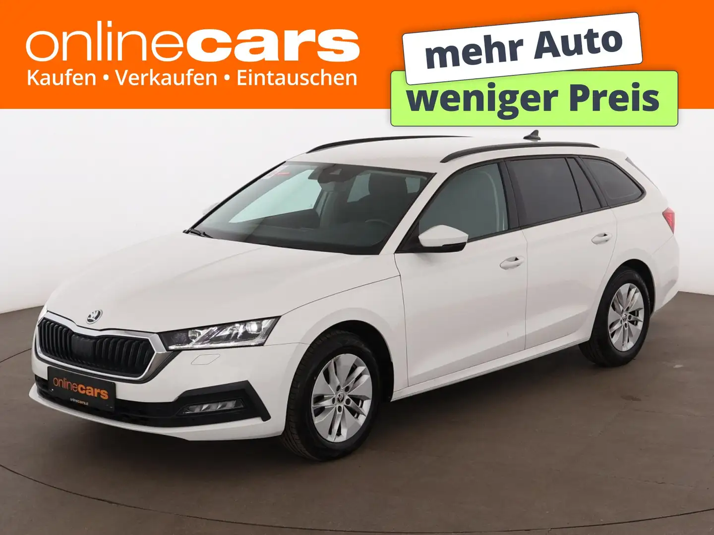 Skoda Octavia Combi 2.0 TDI Ambition Aut MATRIX AHK Weiß - 1