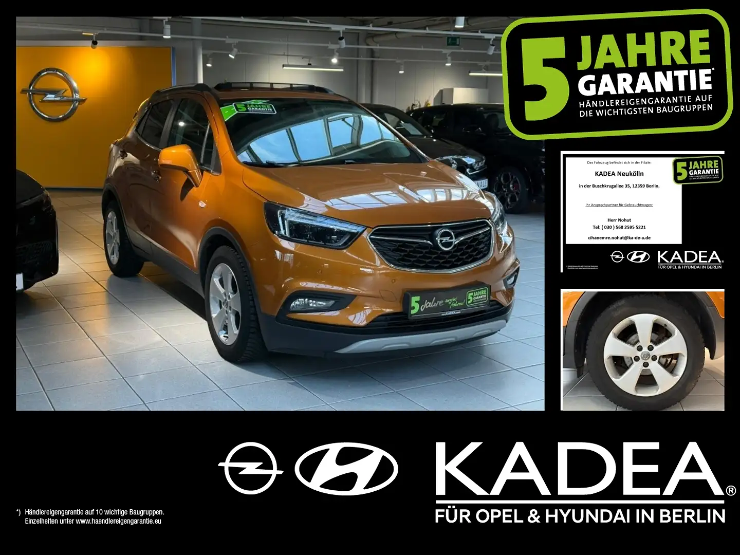 Opel Mokka X 1.4 Schiebedach,Kamera,LED,PDC,AGR,KlimaA Oranj - 1