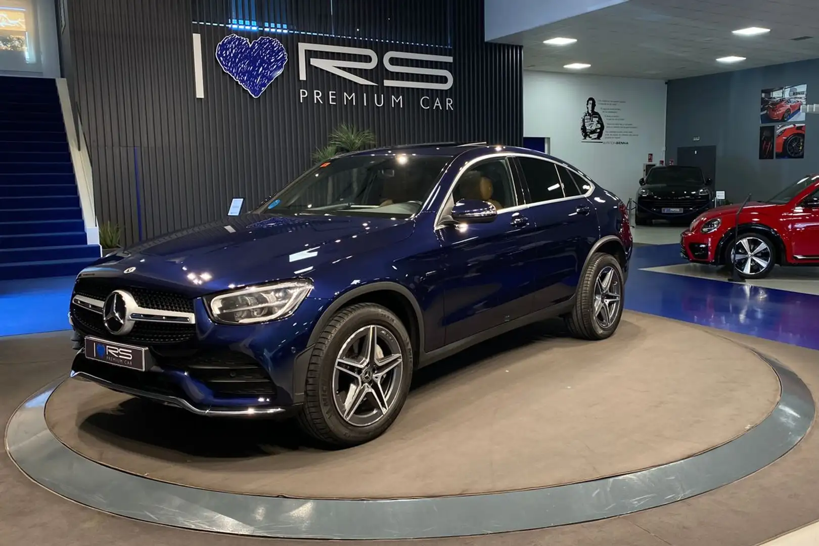 Mercedes-Benz GLC 63 AMG 300de 4MATIC Coupé Line Modrá - 2