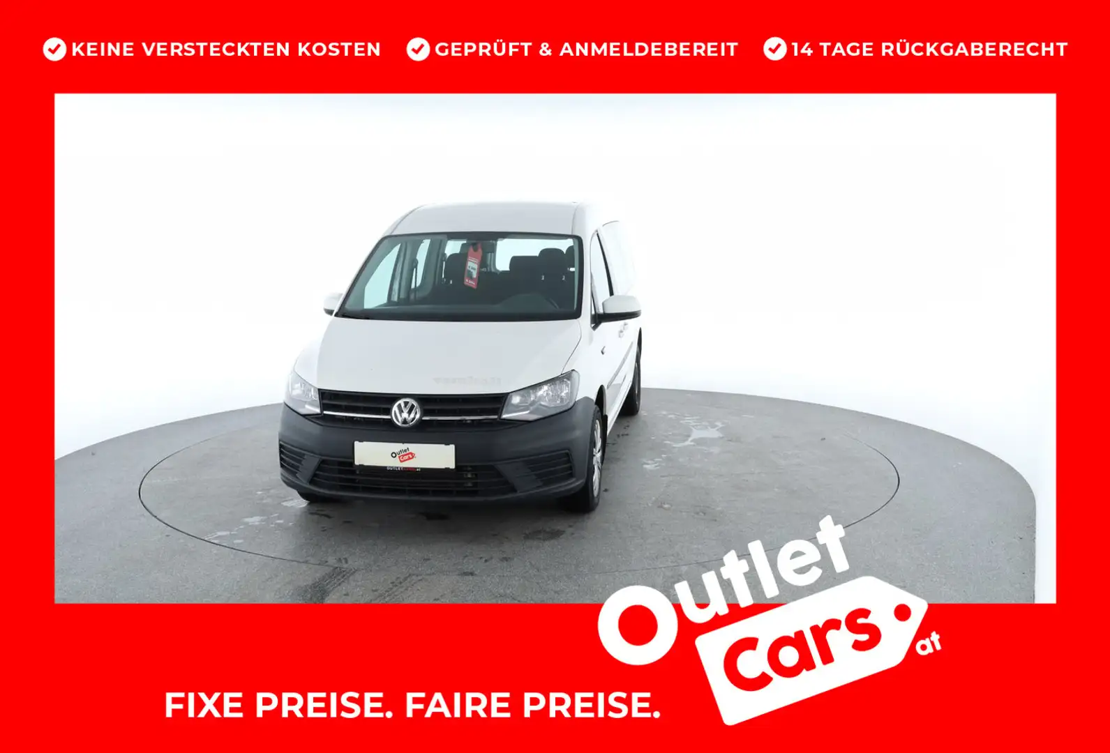 Volkswagen Caddy Maxi TDI Blanc - 1