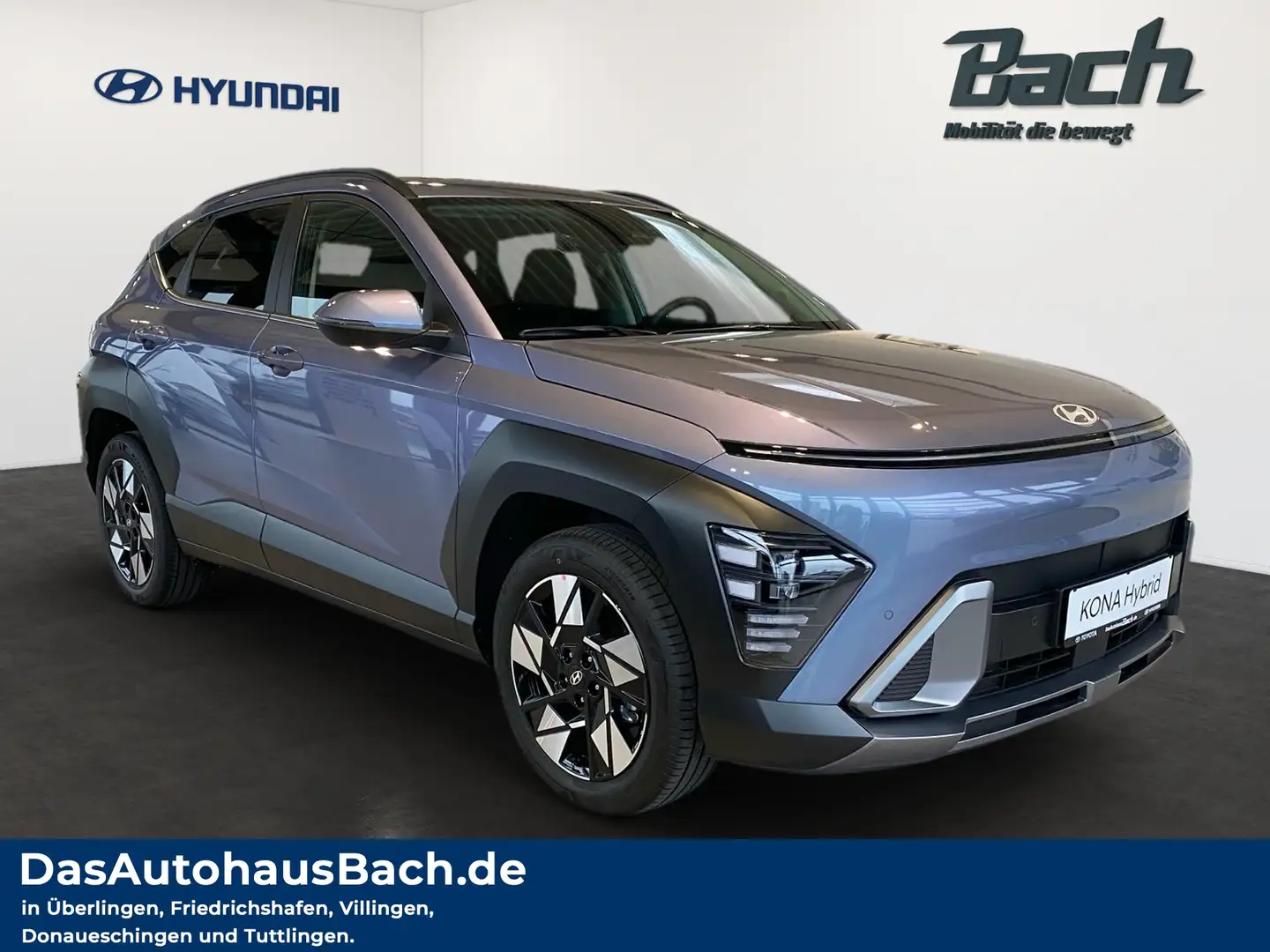 Hyundai KONA HEV 1,6 GDI 6-DCT Trend mit Licht-Paket ACC Blau - 2