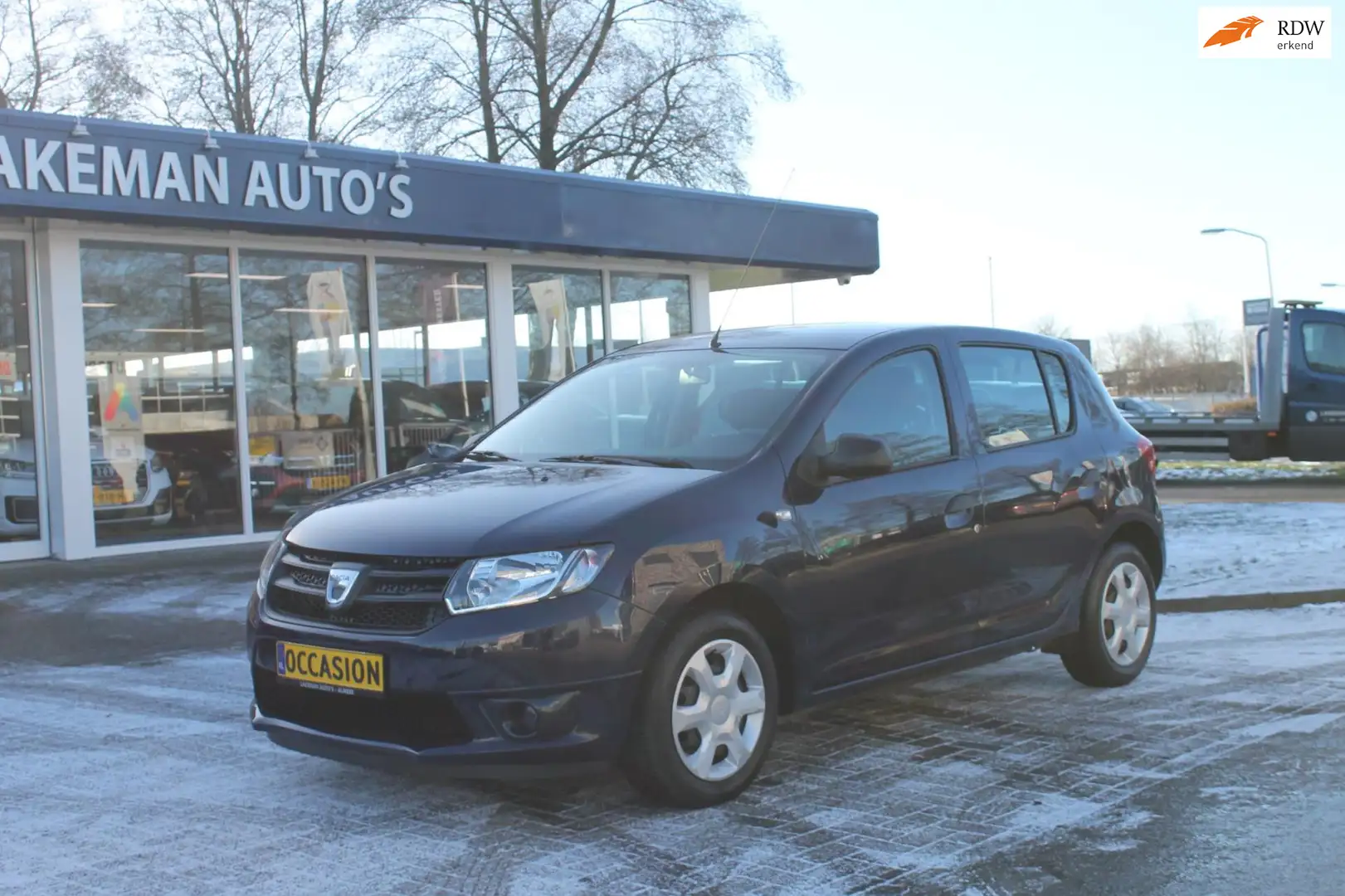 Dacia Sandero 1.2 16V Huurkoop Inruil Service Garantie Apk Rijkl Blauw - 1