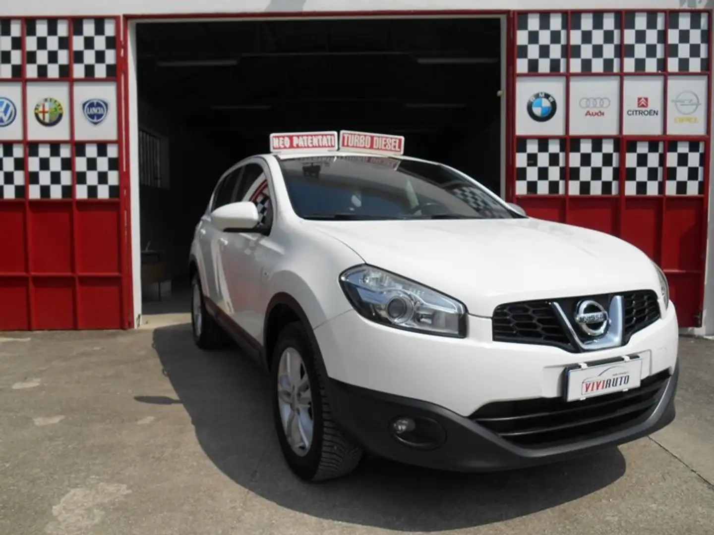 Nissan Qashqai 1.5 dci Acenta Dpf FL KM 134000 UNIPROPRIETARIA Bianco - 1