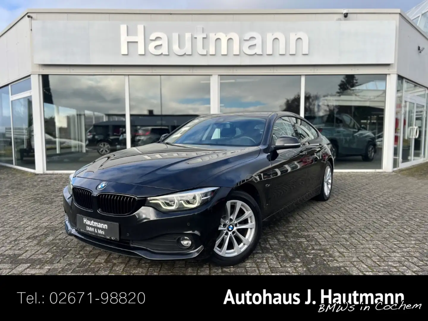 BMW 420 d Gran Coupe *2.HAND*AHK*NAVI*HUP*adapt.LED* Negru - 1