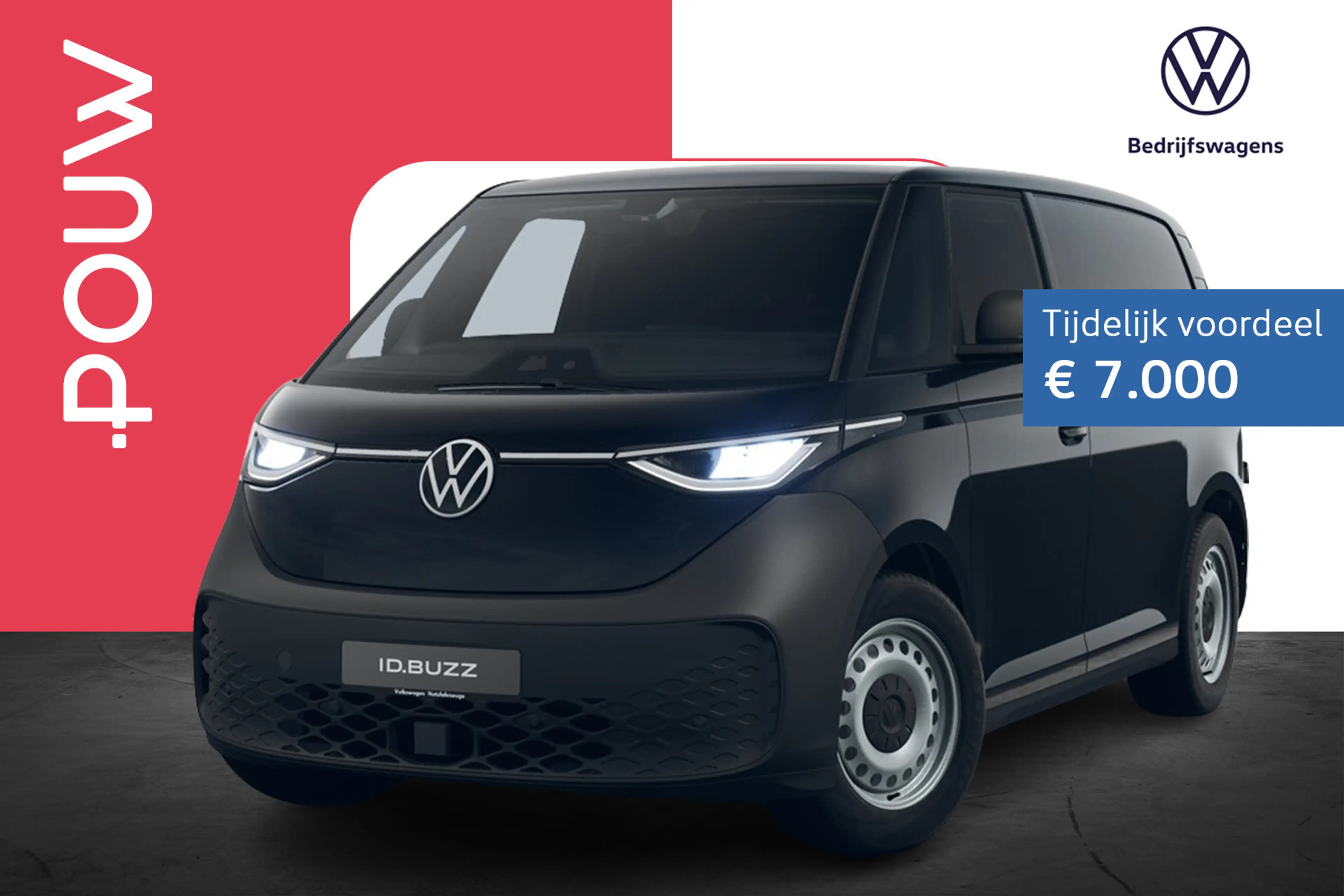 Volkswagen ID. Buzz Cargo 286pk Economy Limited Edition 79 kWh | Trekhaak We