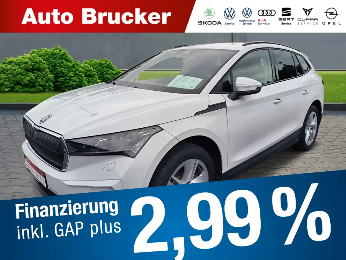 Skoda Enyaq 60 Loft+Anhängerkupplung+Navi+Klimaautomatik+LED Blanco - 1
