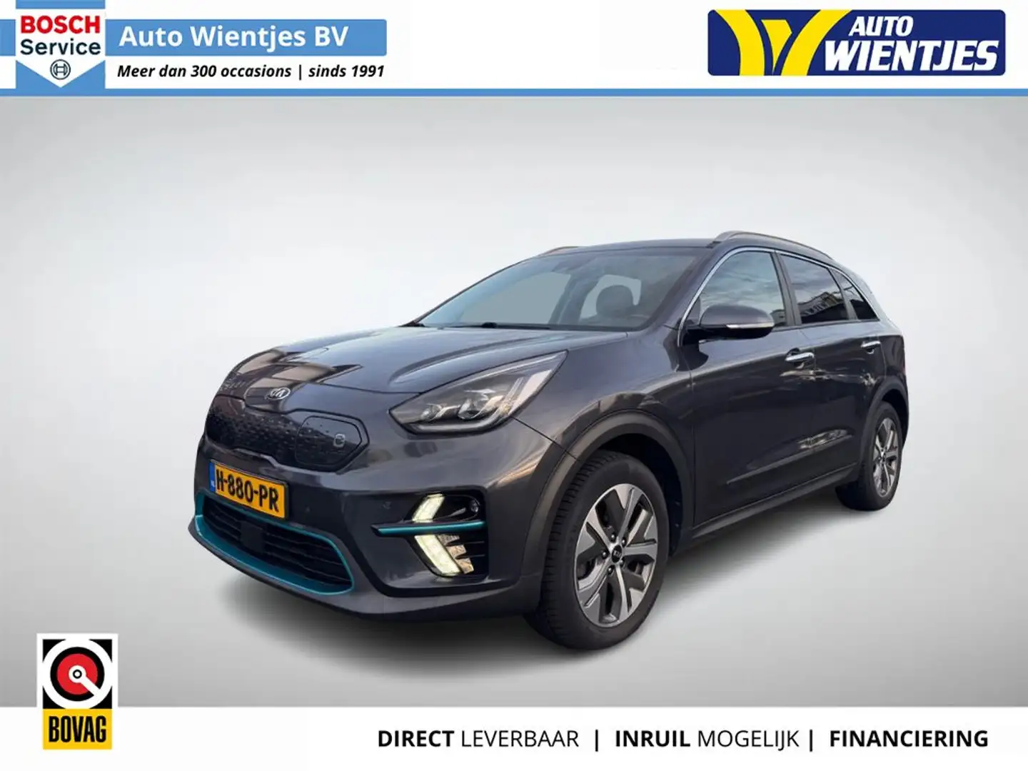 Kia e-Niro ExecutiveLine 64kWh | SOH 100% | Leer | Navi Gris - 1