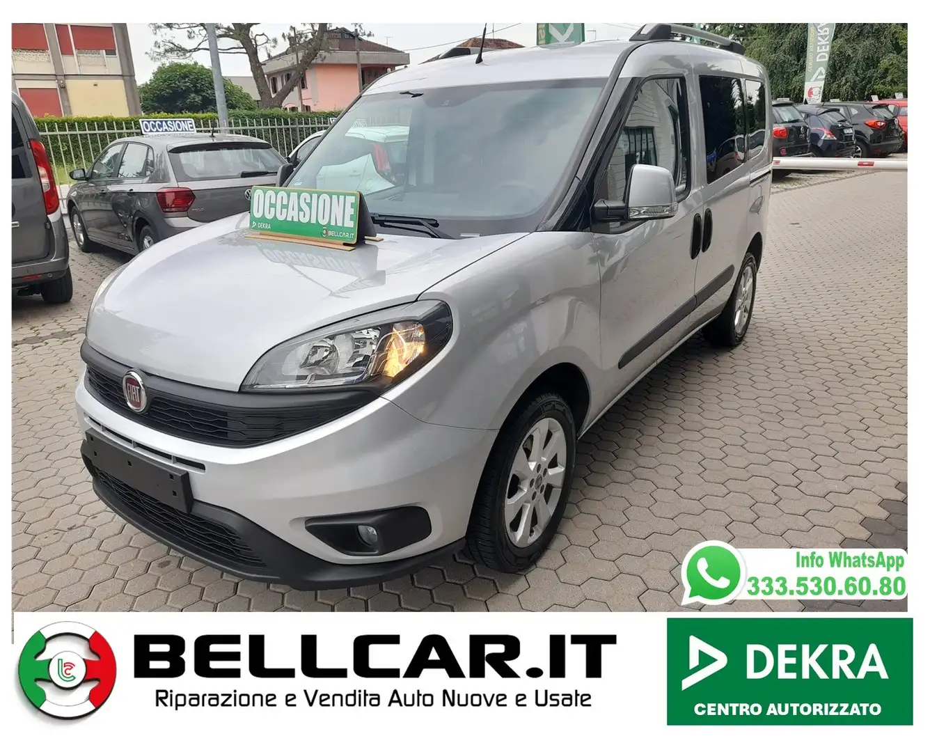 Fiat Doblo 1.4 16v Lounge 95cv my18 Argento - 1