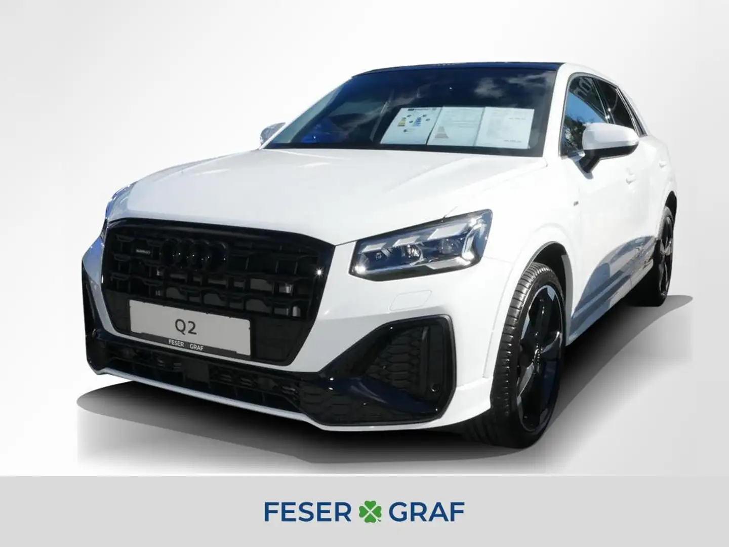 Audi Q2 S line 40 TFSI quattro AHK Pano Matrix SONOS Weiß - 1