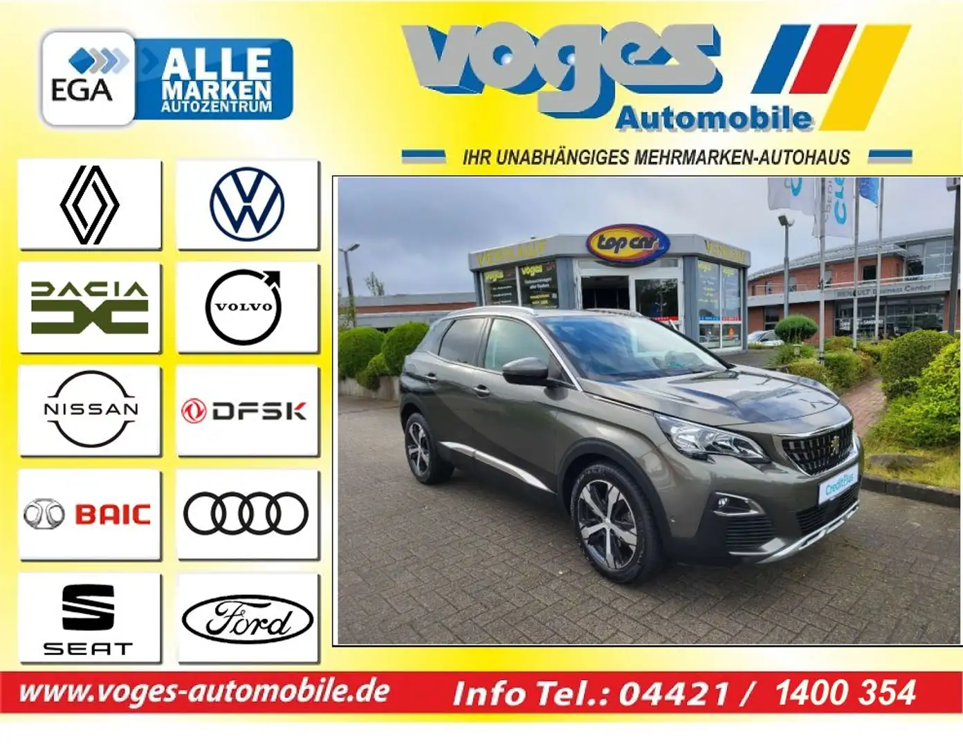 Peugeot 3008 THP 165 EAT6 Stop & Start Allure Grün - 1