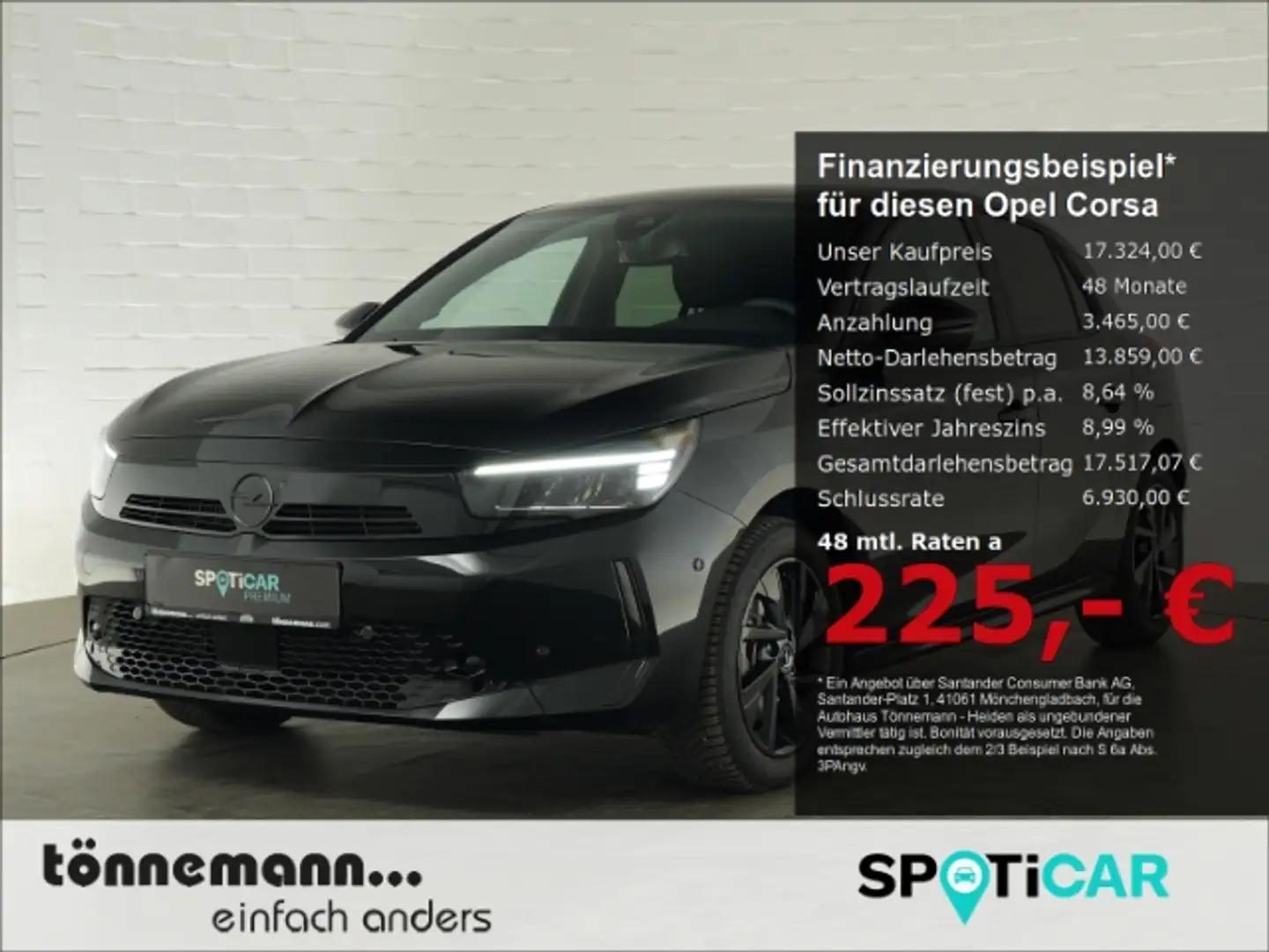 Opel Corsa F FACELIFT GS+LED+NAVI+RÜCKFAHRKAMERA+SITZ-/LENKRA Noir - 1