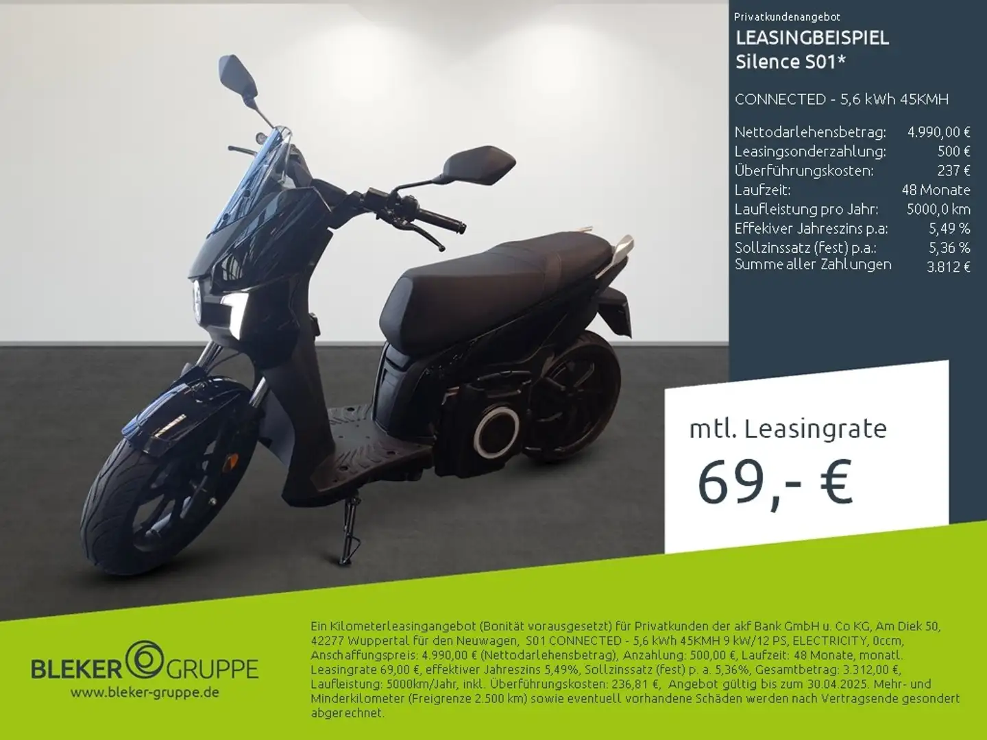 Silence S01 CONNECTED - 5,6 kWh 45KMH Fekete - 2