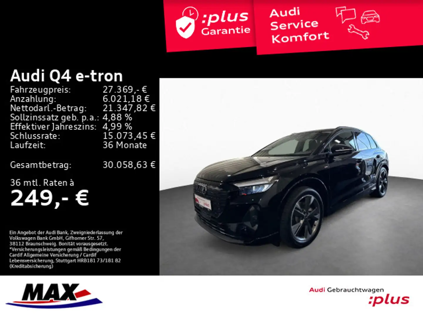 Audi Q4 e-tron 35 e-tron 125 kW Schwarz - 1