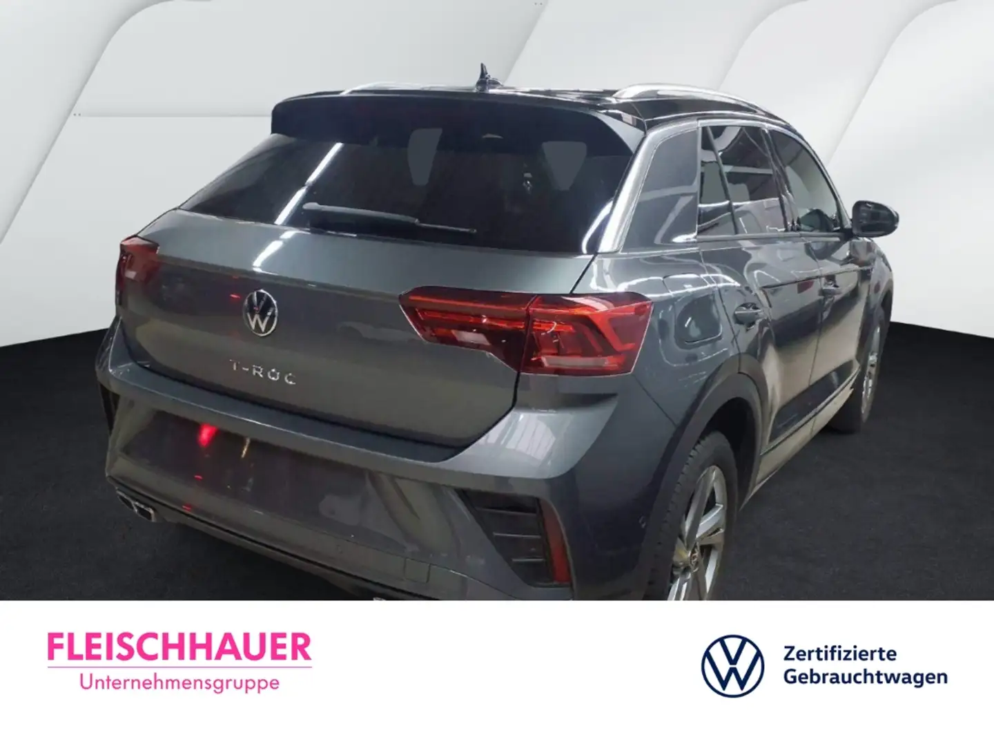 Volkswagen T-Roc R-Line 1.5 TSI DSG AHK Navi Digitales Cockpit Rück Grau - 2