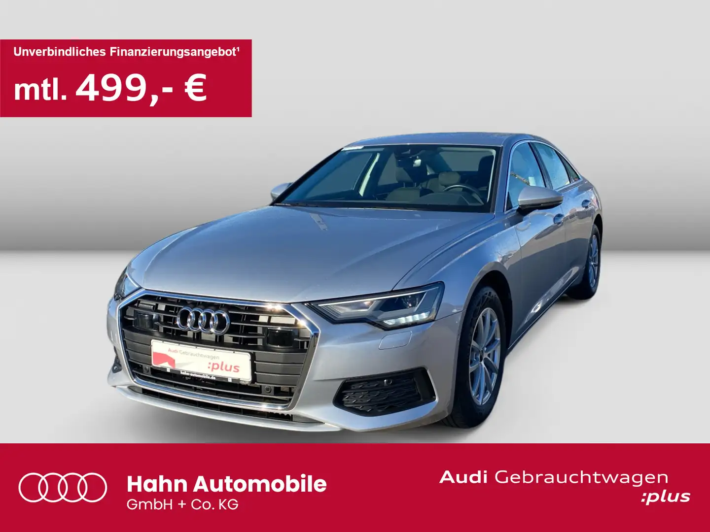 Audi A6 45TDI quattro S-trc Standh AHK CAM Argent - 1