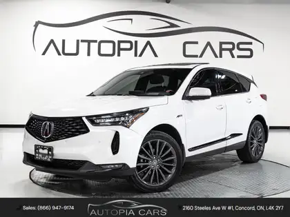 White 2023 Acura RDX SH-AWD with Platinum Elite and A-SPEC Package SUV / Crossover Automatic